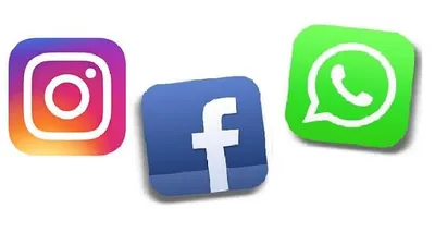 Ilustrasi Instagram, Facebook, WhatsApp