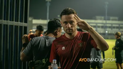 Latihan Timnas Indonesia di Stadion Sidolig Bandung.