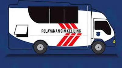 Ilutrasi SIM Keliling Jakarta hari ini Jumat 17 Juni 2022.