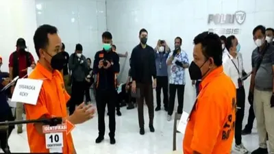 Gelaran rekonstruksi pembunuhan berencana Brigadir J yang dihadiri oleh tersangka Ferdy Sambo.