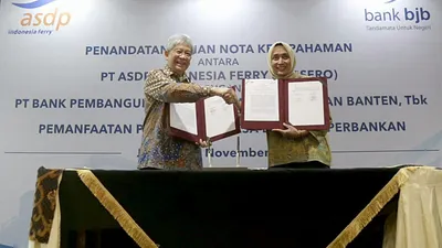 bank bjb Teken Kerjasama Pemanfaatan Produk Perbankan dengan PT ASDP Indonesia Ferry