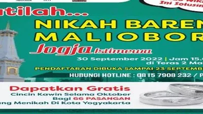 Belasan Pasang Calon Mempelai  Ikuti Kirab Sebelum Nikah Bareng di Malioboro, Ada Pasangan Tertua 83 Tahun