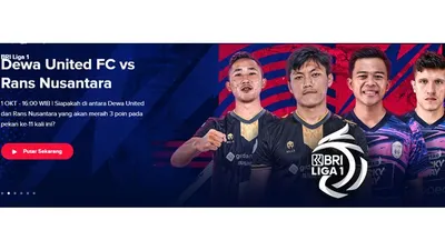 Link Live Streaming Bola Dewa United vs Rans Nusantara FC BRI Liga 1 Hari Ini Pukul 16.00 WIB, Tonton di Sini!