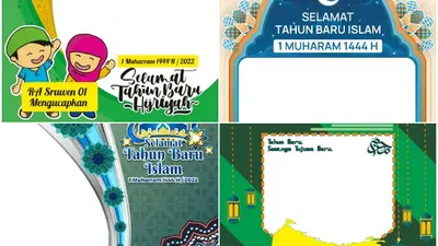 33 template link Twibbon Tahun Baru Islam 2022