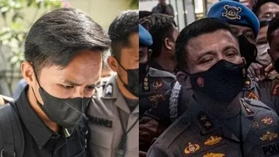 Kolase potret Bharada E (kiri) dan Ferdy Sambo (kanan).