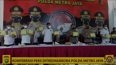 Polda Metro Jaya Amankan Ganja Seberat 1,3 Ton dari Jaringan Lintas Provinsi Aceh - Medan - Jakarta
