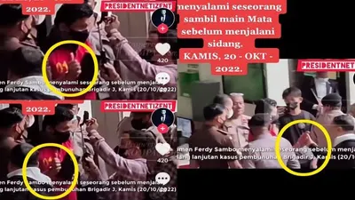  Tertangkap Kamera Sebelum Masuk Ruang Sidang, Ferdy Sambo Main Mata Dan Beri Kode Kepada Pria Ini, Warganet : Waspada !