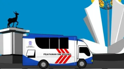 Ilustrasi Mobil SIM keliling Satlantas 