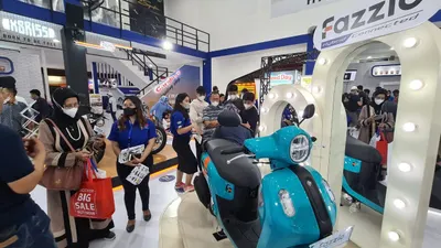 Yamaha Fazzio Hybrid-Connected sukses mendapat antusiasme tinggi dari ribuan pengunjung dan capai penjualan tertinggi di Jakarta Fair 2022.