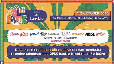 Buka Rekening bank bjb Bisa Dapat Tiket Nonton Solo Batik Music Festival