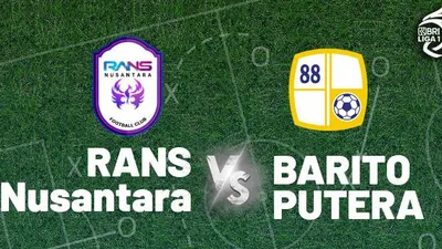 Link Live Streaming Bola RANS Nusantara FC vs Barito Putera BRI Liga 1 2022 Hari Ini Kick Off Pukul 16.00 WIB