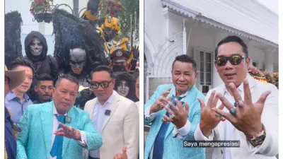 Kang Emil dan Hotman Paris Berkeliling Kota Bandung, Berbagi Rezeki Kepada Para Hantu!