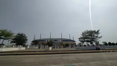 Stadion Pakansari, Kecamatan Cibinong, Kabupaten Bogor. (Yogi Faisal)