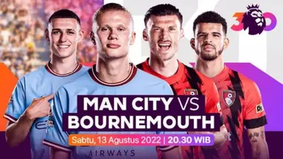 Link Live Streaming dan Prediksi Skor Manchester City vs Bournemouth, 13 Agustus 2022
