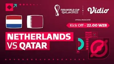 Live Streaming Gratis Belanda vs Qatar Piala Dunia 2022 Malam Ini Kick Off Pukul 22.00 WIB, Klik di Sini!