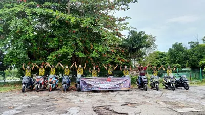 Cara Unik Komunitas MAXi Yamaha Sambut HUT RI ke 76