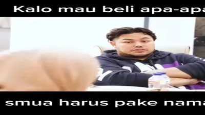 viral video Igun ketika menyingging Rizky Billar, agar kalau beli apa-apa memakai nama Lesti kejora /Tiktok @manislebay