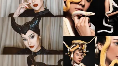 Anya Geraldine Cosplay Mystique dari Ujung Rambut sampai Ujung Kaki dan Deretan Kostum Halloween Anya 