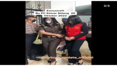 Penampakan Putri Candrawathi Saat Keluar dari Sidang lanjutan pada Kamis (20/10/2022) /tangkaplayar @insta_julid