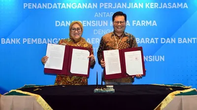 bank bjb Tandatangai PKS Pembayaran Manfaat Pensiun dengan Dapen Kimia Farma