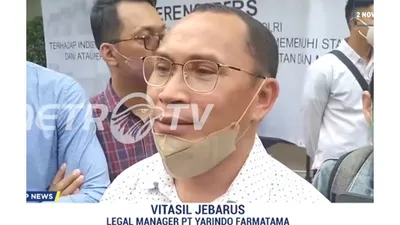 Bantah Tudingan BPOM, PT Yarindo Farmatama: Kita Tidak Pernah Membeli Bahan Etilen