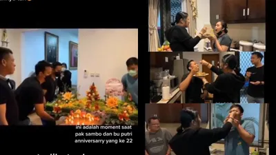 Viral Video Kebersamaan Sambo-Putri Bersama Para Ajudan Termasuk Brigadir J, Bikin Warganet Baper