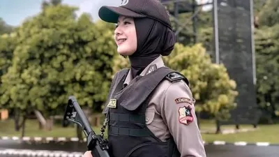 Ilustrasi polisi wanita (polwan).