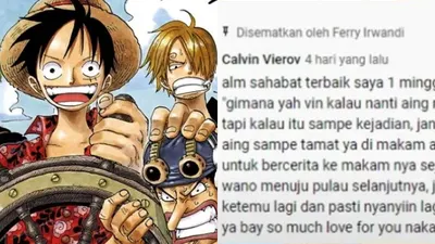 Viral Pria Ini Ceritakan Manga One Piece di Makam Sahabatnya Tiap Hari Minggu, Kisahnya Bikin Haru!