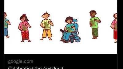 Wow! Angklung Tampil Jadi Google Doodle Hari Ini, Intip Sejarah Singkatnya di Sini