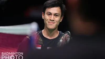 Pebultangkis tunggal putra Indonesia, Shesar Hiren Rhustavito. [BWF/Badminton Photo/Raphael Sachetat]