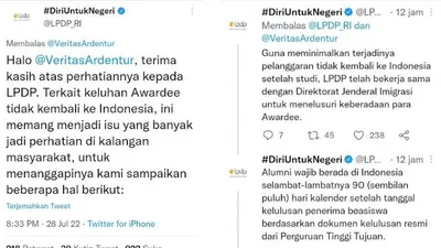 Isu Keluhan Awardee LPDP Tidak Kembali ke Indonesia ramai diperbincangkan