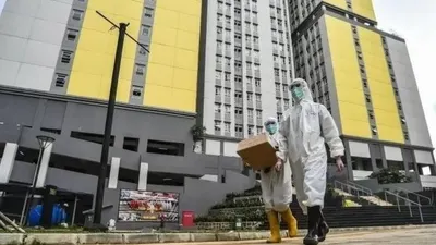 Suasana Rumah Sakit Darurat (RSD) Wisma Atlet, Kemayoran./pikiran-rakyat.com