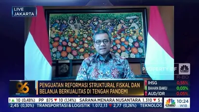 Wakil Menteri Keuangan (Wamenkeu) Suahasil Nazara menyampaikan pidato kunci pada acara Sarasehan Virtual 100 Ekonom Indonesia 2021 pada Kamis (26 Agustus 2021) secara daring.