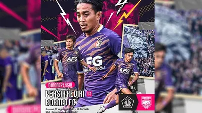 Link Live Streaming Indosiar Liga 1 Persik Kediri vs Borneo FC Jumat 12 Agustus 2022