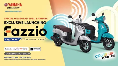 Berikan Konsumen Kemudahan, Indent Online Yamaha Fazzio Hybrid-Connected Hadir di Blibli.com. (dok. Yamaha)