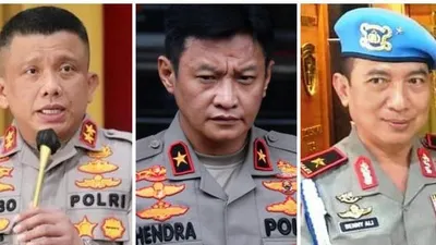Irjen Ferdy Sambo, Brigjend Hendra, dan Brigjend Benny Ali.