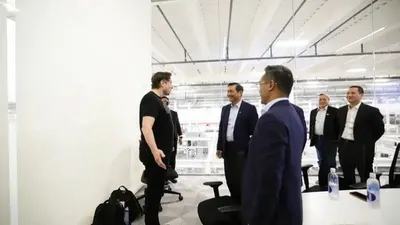 Pertemuan Elon Musk dengan delegasi Indonesia dan Menko Marvest Luhut B Pandjaitan.