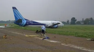 Pesawat Trigana Tergelincir di Bandara Halim Perdanakusuma (istimewa)