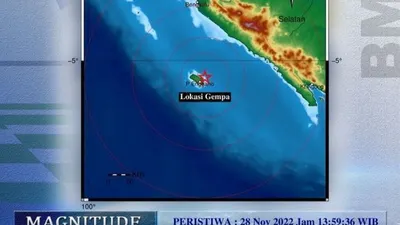 Gempa Mengguncang Bengkulu dengan Kekuatan 4,2 Magnitudo