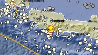 Breaking News! Telah terjadi Gempa Magnitudo 6,4 di Garut Jawa Barat