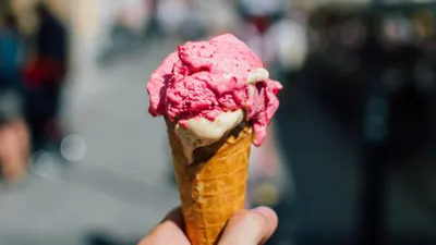 Ilustrasi es krim.