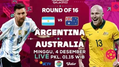 Live Streaming Argentina vs Australia Piala Dunia 2022 Qatar Kick Off Pukul 02.00 WIB, Tonton di Sini!