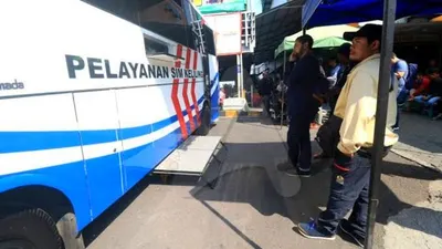 Ilustrasi pelayanan SIM Keliling DKI Jakarta hari ini, Rabu 22 Juni 2022