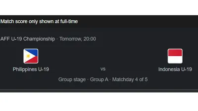 Live streaming Filipina vs Indonesia Piala AFF U19 2022
