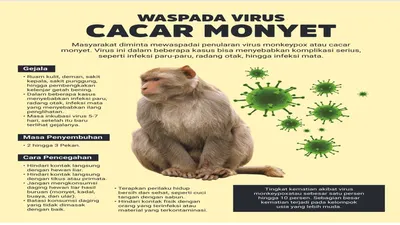Waspada Cacar Monyet, Gejala Awalnya Mirip Cacar Air dan Dapat Menular