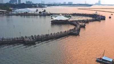 Satu titik di dekat dermaga Cinta, Ancol, akan ditutup untuk pengamatan gerhana bulan total. (korporat.ancol.com)