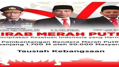 Kirab Merah Putih digelar besok, Minggu 28 Agustus 2022 / @divisihumaspolri
