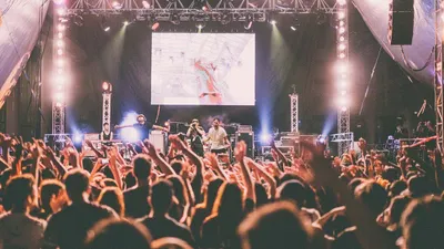 Ilustrasi konser musik.
