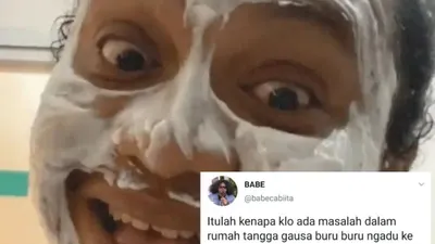 Cuitan komika Babe Cabita turut berkomentar  pada kasus KDRT Lesti Kejora yang laporan polisinya dicabut / tangkaplayar @undercover.id