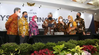 Jajaran manajemen bank bjb dalam sebuah acara.